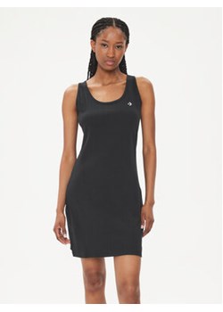 Converse Sukienka letnia W Scoop Knit Dress 10025452-A01 Czarny Slim Fit ze sklepu MODIVO w kategorii Sukienki - zdjęcie 173292755
