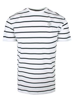 T-Shirt Męski - Biały w Prążki, Styl Marynarski - Pako Jeans TSPJNS2sliceBI ze sklepu JegoSzafa.pl w kategorii T-shirty męskie - zdjęcie 173293125