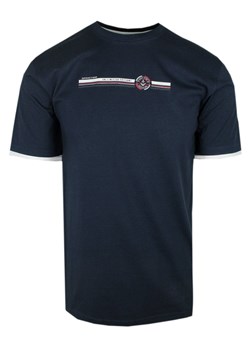 T-Shirt Męski - Granatowy z Nadrukiem - Pako Jeans TSPJNS14anchorGR ze sklepu JegoSzafa.pl w kategorii T-shirty męskie - zdjęcie 173293149