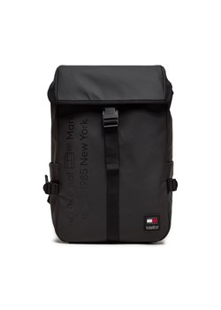 Plecak Tommy Jeans Tjm Daily + Flap Backpack AM0AM12403 Czarny ze sklepu eobuwie.pl w kategorii Plecaki - zdjęcie 173293885