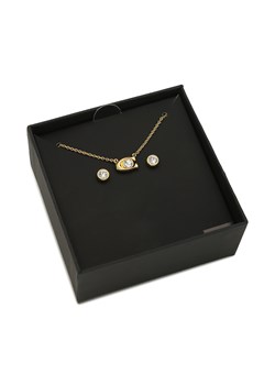 Zestaw naszyjnik i kolczyki Coach Signature Necklace & Earring Set 37412845GLD110 Złoty ze sklepu eobuwie.pl w kategorii Komplety biżuterii - zdjęcie 173293929