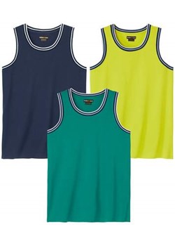 Zestaw 3 bawełnianych koszulek bez rękawów Playa ze sklepu Atlas For Men w kategorii T-shirty męskie - zdjęcie 173294938
