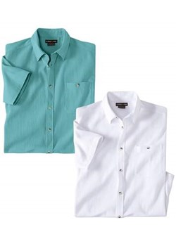 Zestaw 2 koszul z kreponu Blue Lagon ze sklepu Atlas For Men w kategorii Koszule męskie - zdjęcie 173294956