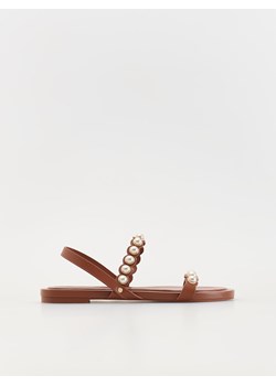 Reserved - Skórzane sandały z paskami - brązowy ze sklepu Reserved w kategorii Sandały damskie - zdjęcie 173295137