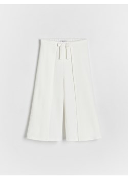 Reserved - Spodnie culotte - biały ze sklepu Reserved w kategorii Spodnie dziewczęce - zdjęcie 173295395