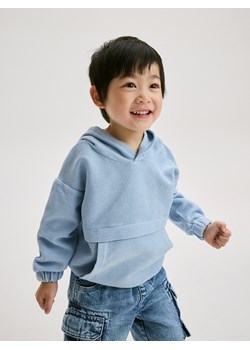 Reserved - Bluza oversize z kapturem - jasnoniebieski ze sklepu Reserved w kategorii Bluzy chłopięce - zdjęcie 173295597