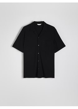 Reserved - Koszula comfort fit z wiskozą - czarny ze sklepu Reserved w kategorii Koszule męskie - zdjęcie 173295738