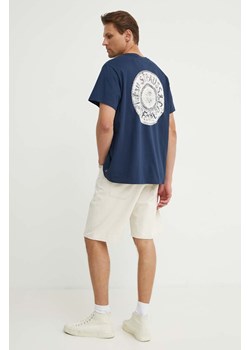 Levi&apos;s t-shirt bawełniany męski kolor granatowy z nadrukiem ze sklepu ANSWEAR.com w kategorii T-shirty męskie - zdjęcie 173296355
