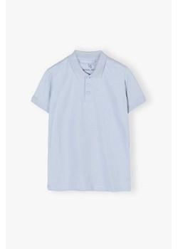 Niebieska bluzka polo dla chłopca z bawełny ze sklepu 5.10.15 w kategorii T-shirty chłopięce - zdjęcie 173296918