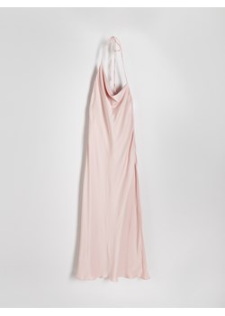 Reserved - Sukienka z asymetrycznym dekoltem - pastelowy róż ze sklepu Reserved w kategorii Sukienki - zdjęcie 173297637