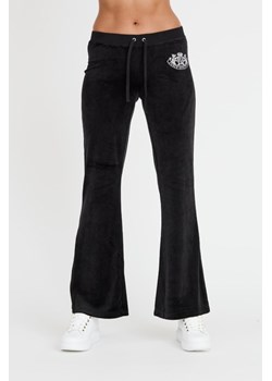 JUICY COUTURE Czarne spodnie Heritage Dog Crest Kaisa Trackpant, Wybierz rozmiar M ze sklepu outfit.pl w kategorii Spodnie damskie - zdjęcie 173297739