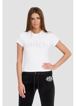 JUICY COUTURE Biały t-shirt Ryder Rodeo Fitted, Wybierz rozmiar M ze sklepu outfit.pl w kategorii Bluzki damskie - zdjęcie 173297856