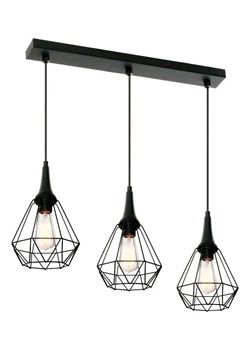 Czarna loftowa lampa wisząca nad stół - EX79-Lynx ze sklepu Edinos.pl w kategorii Lampy wiszące - zdjęcie 173300099