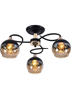 Czarno-złoty żyrandol w stylu glamour - EX755 P2-R71 ze sklepu Edinos.pl w kategorii Lampy wiszące - zdjęcie 173300158