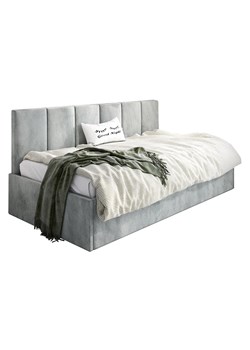 Popielate łóżko z pojemnikiem Barnet 7X - 3 rozmiary ze sklepu Edinos.pl w kategorii Łóżka i materace - zdjęcie 173300759