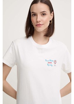 MC2 Saint Barth t-shirt bawełniany damski kolor biały ze sklepu ANSWEAR.com w kategorii Bluzki damskie - zdjęcie 173301907