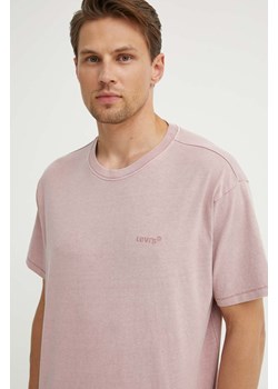 Levi&apos;s t-shirt bawełniany kolor różowy ze sklepu ANSWEAR.com w kategorii T-shirty męskie - zdjęcie 173302005