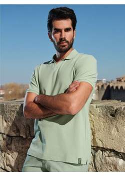 Sinsay - Koszulka polo - zielony ze sklepu Sinsay w kategorii T-shirty męskie - zdjęcie 173304276