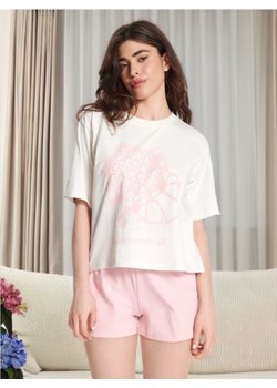 Sinsay - Piżama dwuczęściowa - kremowy ze sklepu Sinsay w kategorii Piżamy damskie - zdjęcie 173304435