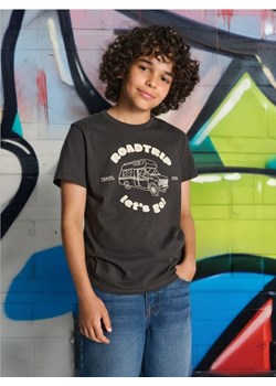 Sinsay - Koszulka z nadrukiem - szary ze sklepu Sinsay w kategorii T-shirty chłopięce - zdjęcie 173304445