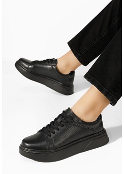 Czarne sneakersy damskie Jenina ze sklepu Zapatos w kategorii Trampki damskie - zdjęcie 173304546