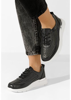 Czarne sneakersy damskie Calyse ze sklepu Zapatos w kategorii Trampki damskie - zdjęcie 173304575