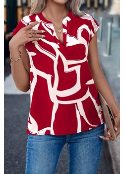 Bluzka GREFILDA RED ze sklepu Ivet Shop w kategorii Bluzki damskie - zdjęcie 173304807