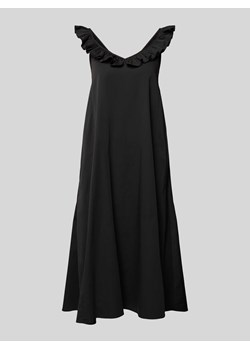 Sukienka o długości do kolan z falbanami ze sklepu Peek&Cloppenburg  w kategorii Sukienki - zdjęcie 173305537