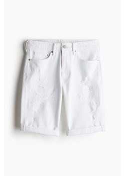 H & M - Szorty dżinsowe Slim - Biały ze sklepu H&M w kategorii Szorty - zdjęcie 173305566