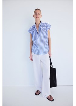 H & M - Bawełniana bluzka - Niebieski ze sklepu H&M w kategorii Bluzki damskie - zdjęcie 173305568