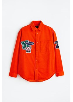 H & M - Sztruksowa koszula wierzchnia Oversized Fit - Pomarańczowy ze sklepu H&M w kategorii Koszule męskie - zdjęcie 173305588