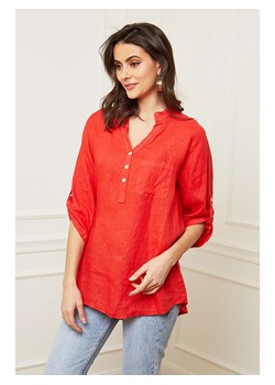 Joséfine Lniana bluzka &quot;Bjorg&quot; w kolorze czerwonym ze sklepu Limango Polska w kategorii Bluzki damskie - zdjęcie 173306128