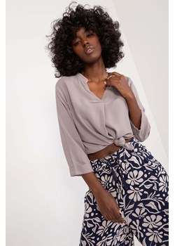 Luźna szara koszula damska z wiskozy Sublevel ze sklepu 5.10.15 w kategorii Bluzki damskie - zdjęcie 173307997