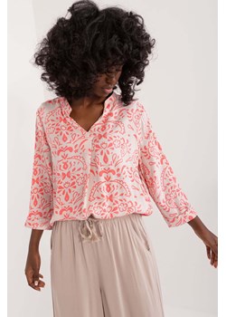 Luźna koszula damska z wiskozy Sublevel z nadrukiem ze sklepu 5.10.15 w kategorii Bluzki damskie - zdjęcie 173308006