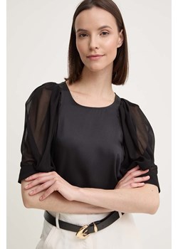 Dkny bluzka damska kolor czarny gładka P4EANR35 ze sklepu ANSWEAR.com w kategorii Bluzki damskie - zdjęcie 173310025