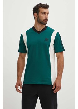 adidas Originals t-shirt męski kolor zielony z aplikacją  IS1406 ze sklepu ANSWEAR.com w kategorii T-shirty męskie - zdjęcie 173310297