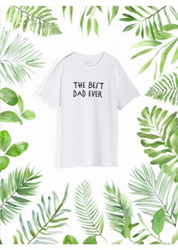 Sinsay - Koszulka Dzień Ojca - biały ze sklepu Sinsay w kategorii T-shirty męskie - zdjęcie 173310585