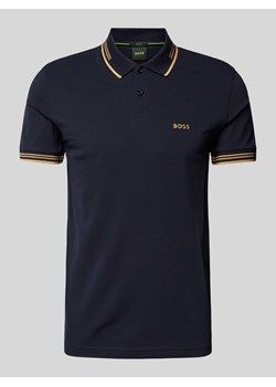 Koszulka polo o kroju slim fit z nadrukiem z logo model ‘Paul’ ze sklepu Peek&Cloppenburg  w kategorii T-shirty męskie - zdjęcie 173311348