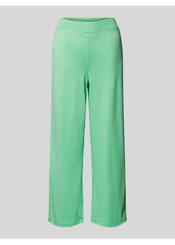 Spodnie materiałowe o rozkloszowanym kroju z elastycznym pasem ze sklepu Peek&Cloppenburg  w kategorii Spodnie damskie - zdjęcie 173311397