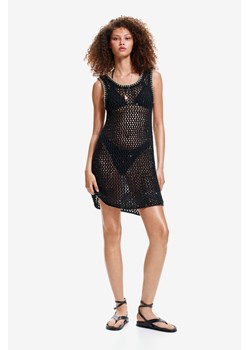 H & M - Sukienka mini o wyglądzie szydełkowej robótki - Czarny ze sklepu H&M w kategorii Sukienki - zdjęcie 173311666