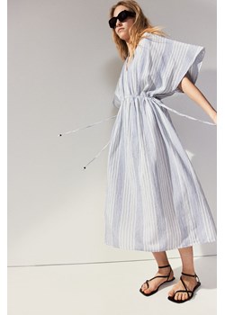 H & M - Tunikowa sukienka ze sznurkiem - Biały ze sklepu H&M w kategorii Sukienki - zdjęcie 173311675