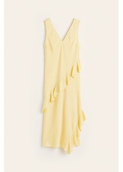 H & M - Sukienka z falbaną - Żółty ze sklepu H&M w kategorii Sukienki - zdjęcie 173311779