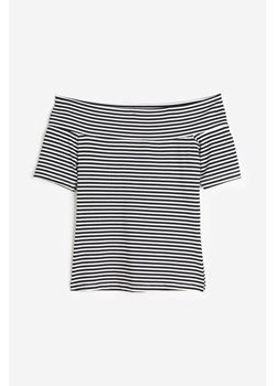H & M - Top z odkrytymi ramionami - Biały ze sklepu H&M w kategorii Bluzki damskie - zdjęcie 173311787