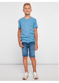 Tommy Hilfiger T-Shirt KB0KB04142 S Błękitny Regular Fit ze sklepu MODIVO w kategorii T-shirty chłopięce - zdjęcie 173312327
