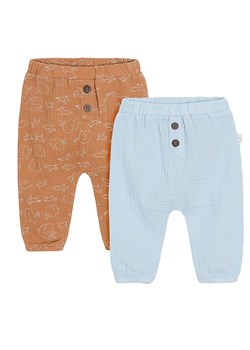 COOL CLUB Spodnie (2 pary) w kolorze jasnobrązowo-błękitnym ze sklepu Limango Polska w kategorii Spodnie i półśpiochy - zdjęcie 173312649