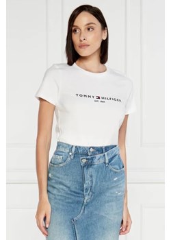 Tommy Hilfiger T-shirt | Regular Fit ze sklepu Gomez Fashion Store w kategorii Bluzki damskie - zdjęcie 173315686