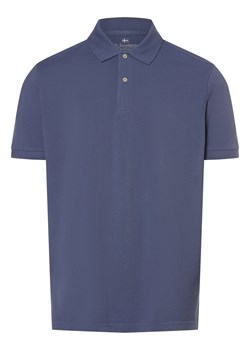 Nils Sundström Męska koszulka polo Mężczyźni Bawełna indygo jednolity ze sklepu vangraaf w kategorii T-shirty męskie - zdjęcie 173316957