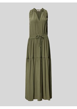 Długa sukienka z dekoltem w serek model ‘Sabri’ ze sklepu Peek&Cloppenburg  w kategorii Sukienki - zdjęcie 173318397
