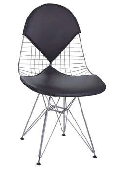 Druciane krzesło czarne - Electo ze sklepu Edinos.pl w kategorii Krzesła - zdjęcie 173318775