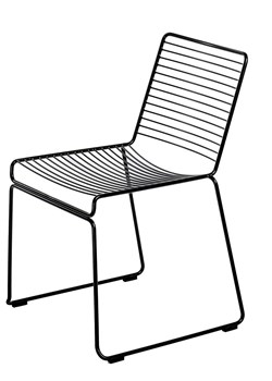 Czarne minimalistyczne druciane krzesło - Hagos ze sklepu Edinos.pl w kategorii Krzesła - zdjęcie 173319135